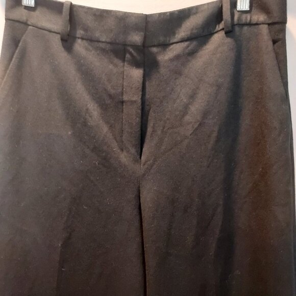 Theory High Waisted Wide Leg Black Pants Size 12 - Picture 9 of 14